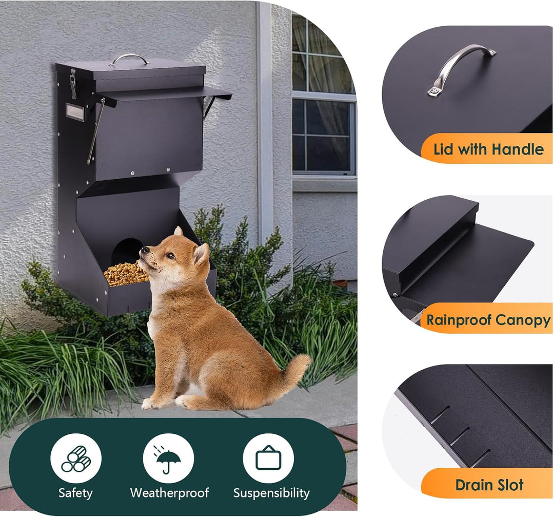 25lb Automatische Haustierfütterung für Hunde und Katzen Grosser Automatischer Hundefutterspender Wa
