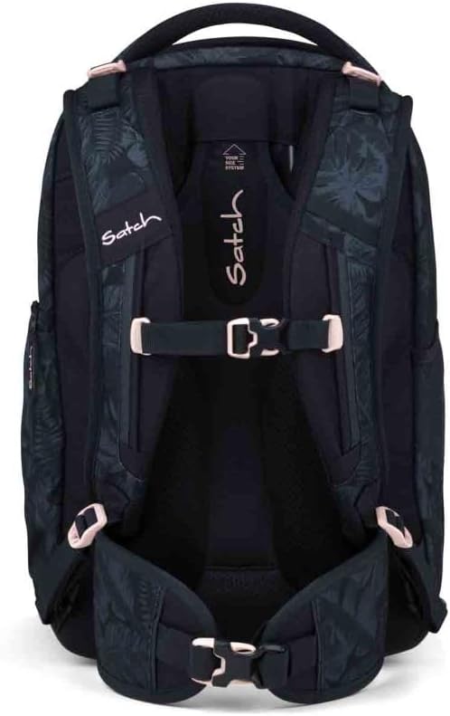 Satch Match Schulrucksack Set 3tlg. inkl. Schlamperbox und Sportbeutel (Midnight Jungle), Midnight J