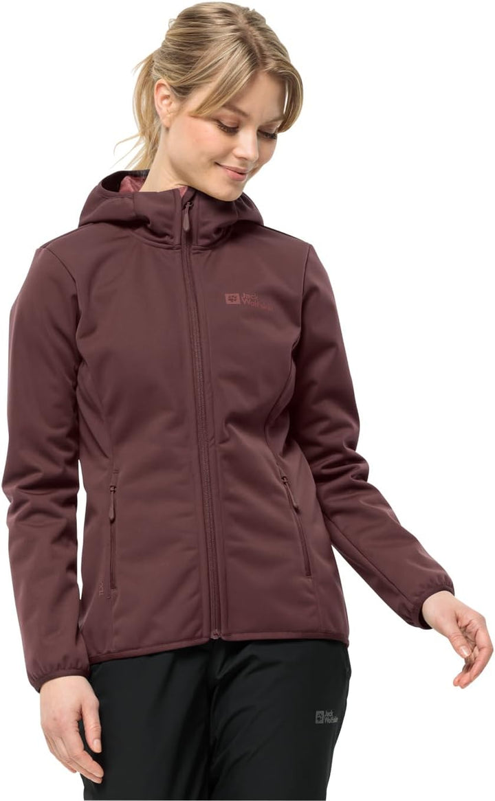 Jack Wolfskin Damen Windhain Hoody W Softshelljacke XS midnight sky, XS midnight sky