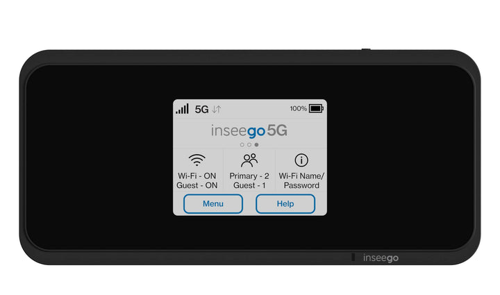 Inseego 5G MiFi M2000 Mobiler 5G Hotspot Router, WiFi 6, 4G LTE-Fallback, 2.4“ Touchscreen, Schnelll