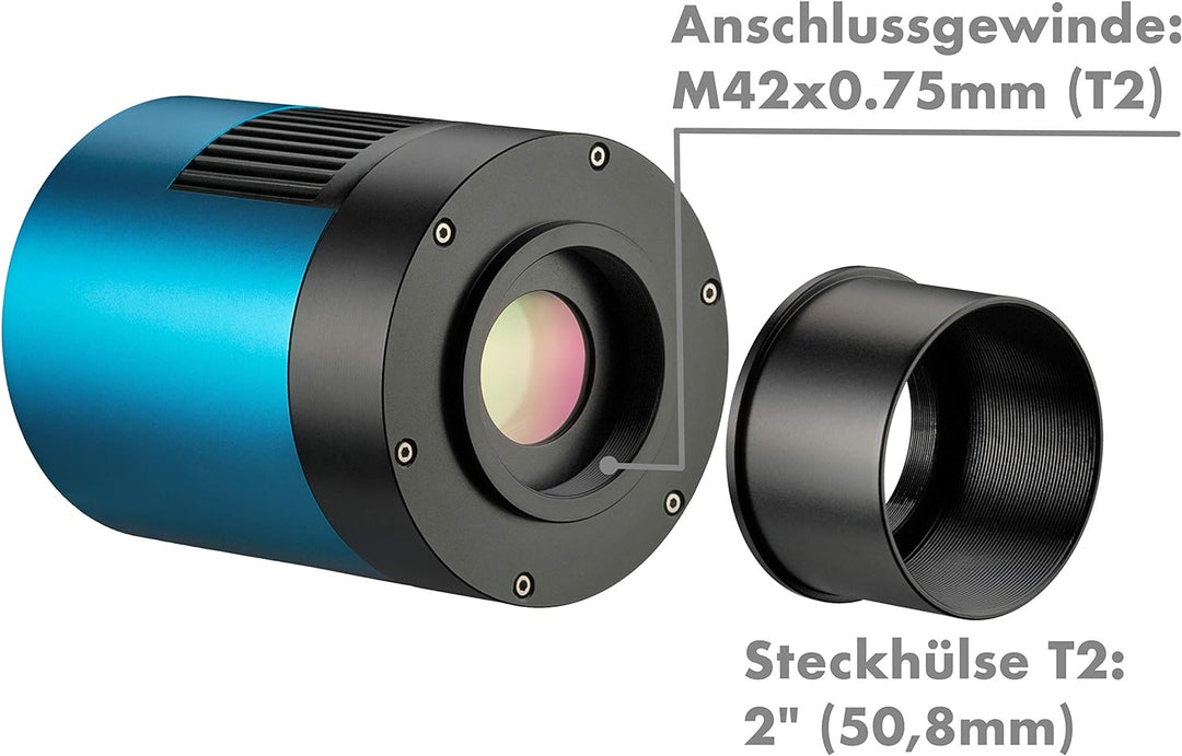 Explore Scientific Deep Sky Astro Farb Kamera 16MP USB 3.0 mit Panasonic CMOS Sensor und aktiver Küh