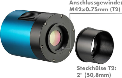 Explore Scientific Deep Sky Astro Farb Kamera 16MP USB 3.0 mit Panasonic CMOS Sensor und aktiver Küh