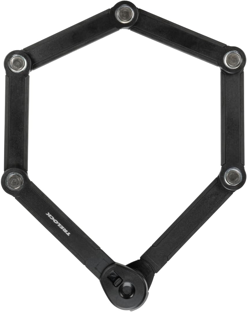 TRELOCK FS 580/90 TORO Faltschloss – Länge 90 cm – Sicherheitsstufe 15 – inkl. X-Press Halter – Fach