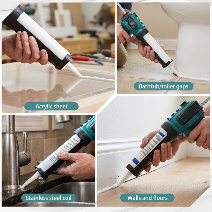 Akku Kartuschenpresse, 18V Kompatibel mit Makita Batterie (B-Serie), Stufenlose Geschwindigkeit 71-2