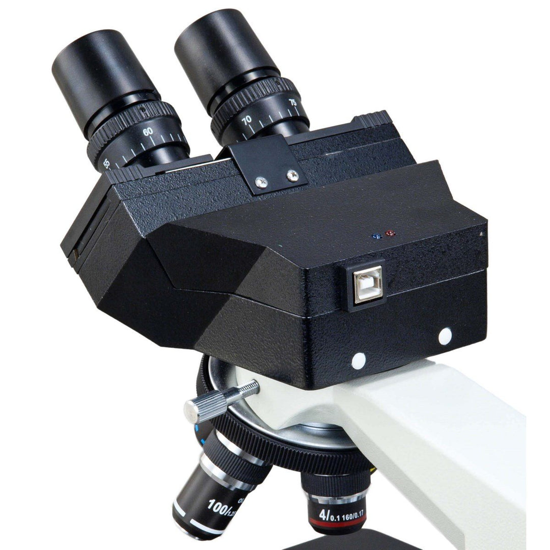 AmScope MD827S30L OMAX 3MP Digitales integriertes Mikroskop mit LED-Beleuchtung, 40X-2000X