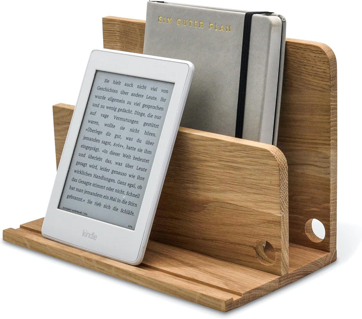 Natuhr Tablet Ständer - Maestro - Smartphone Halterung Ladestation Handy Organizer Briefhalter aus H
