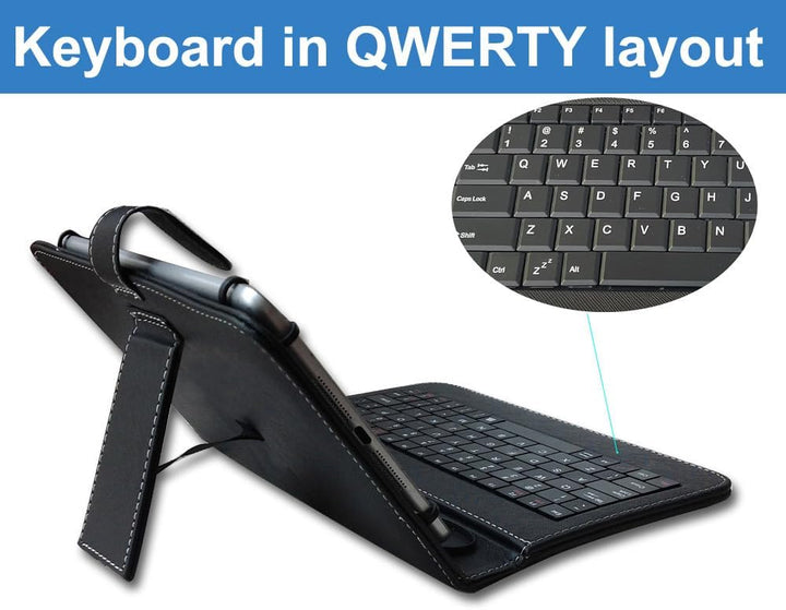ENJOY-UNIQUE Tablet-Hülle mit externer QWERTY-Tastatur, USB-C-Anschluss, kompatibel mit Samsung Gala