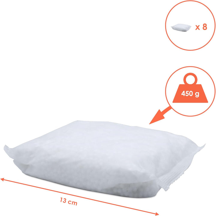 8x 450g Luftentfeuchter Nachfüllpack Ultra Fresh - Nachfüllbeutel für Raum Entfeuchter Nachfüllpack