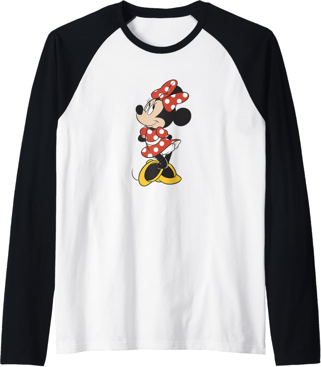 Disney Minnie Mouse Polka Dot Outfit Side Look Raglan
