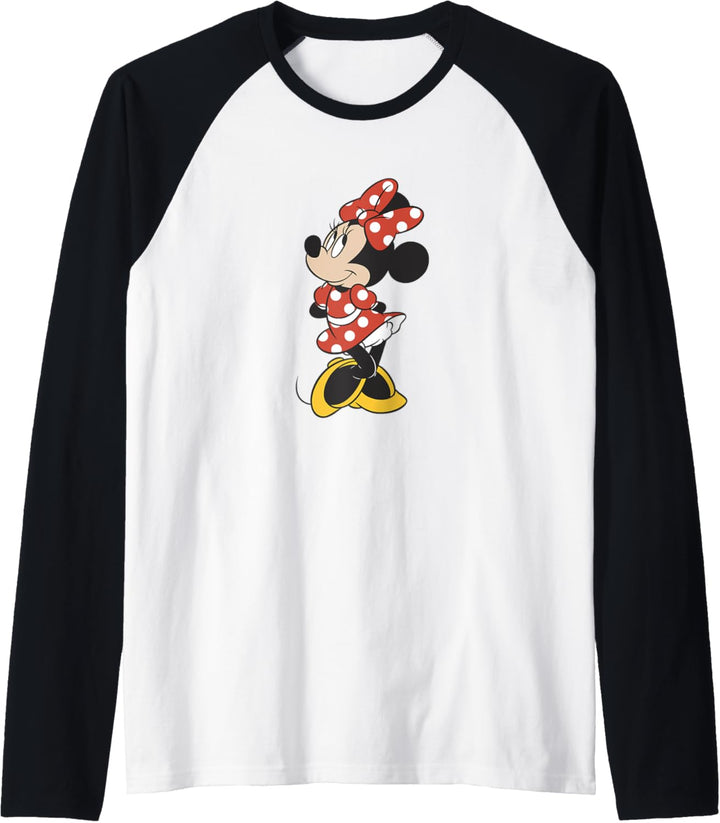 Disney Minnie Mouse Polka Dot Outfit Side Look Raglan