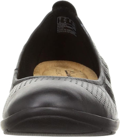 Clarks Damen Jenette Ease Ballerinas 35.5 EU Schwarzes Leder, 35.5 EU Schwarzes Leder