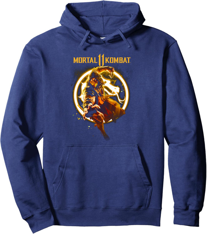Mortal Kombat 11 Scorpion Flames Pullover Hoodie