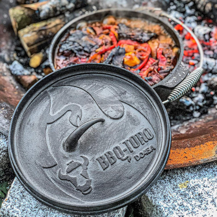BBQ-Toro Dutch Oven Alpha Serie | 10,7 Liter (DO12A), Topf mit Füsse | bereits eingebrannt - preseas