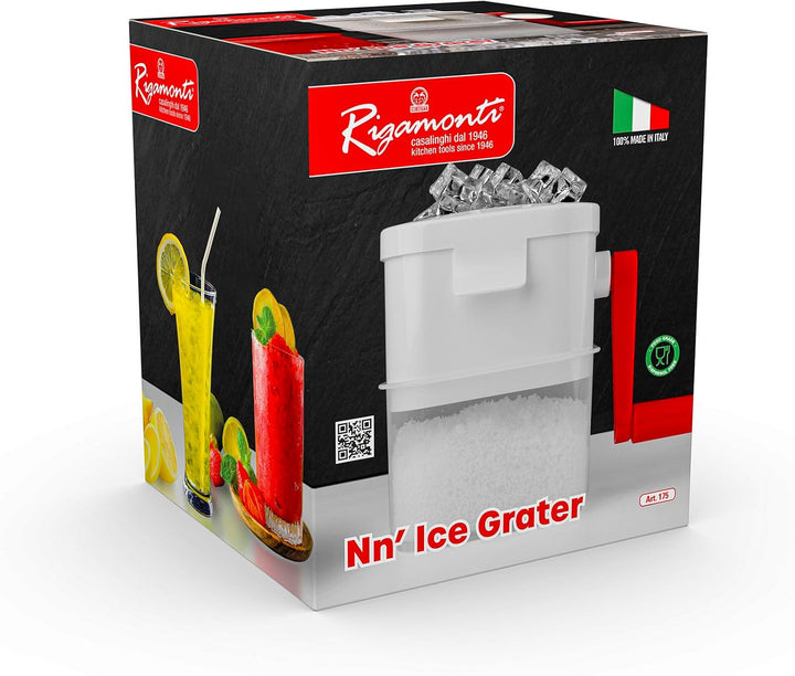Rigamonti Eiszerkleinerer „N'ice Grater“ — Manuelle EIS- und Granita-Mühle — einfach zu bedienen und