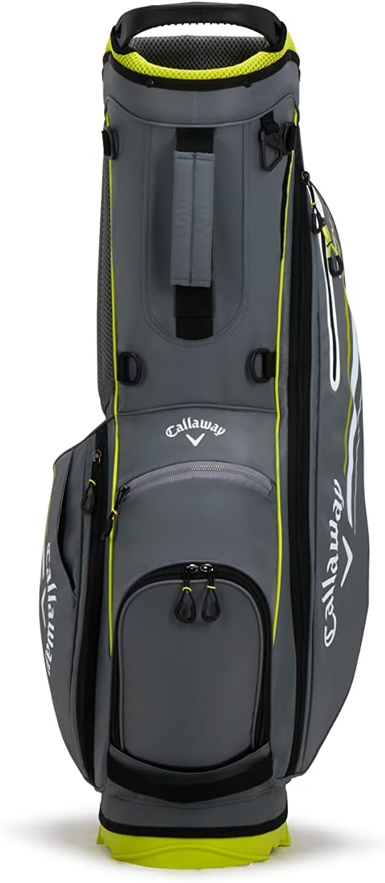 Callaway Golf Chev Standtasche (Ausgabe 2022) Anthrazit/Flow Yellow, Anthrazit/Flow Yellow