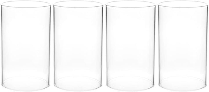 BESPORTBLE 4 Stücke Glaszylinder Windlicht Teelichtgläser Windlichtgläser Ersatz Glas Zylinder Trans