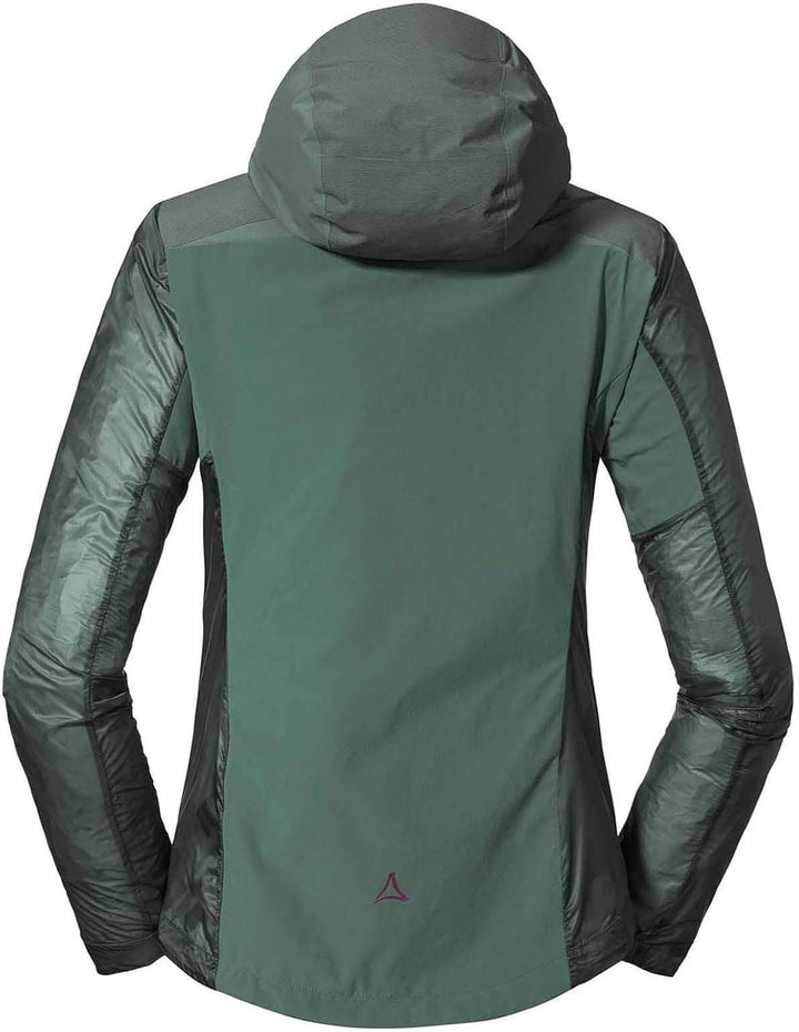 Schöffel Damen Hybrid Jkt Flow Trail L, extrem leichte, atmungsaktive MTB Jacke, wasserabweisende Fa