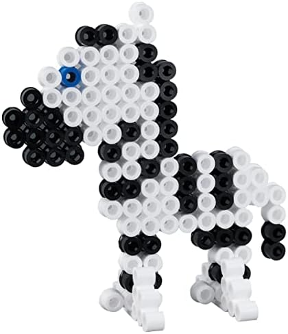 Hama Perlen 8804 Bügelperlen im Eimer, ca. 3.000 bunte Maxi-Perlen mit Durchmesser 10 mm im Grundfar