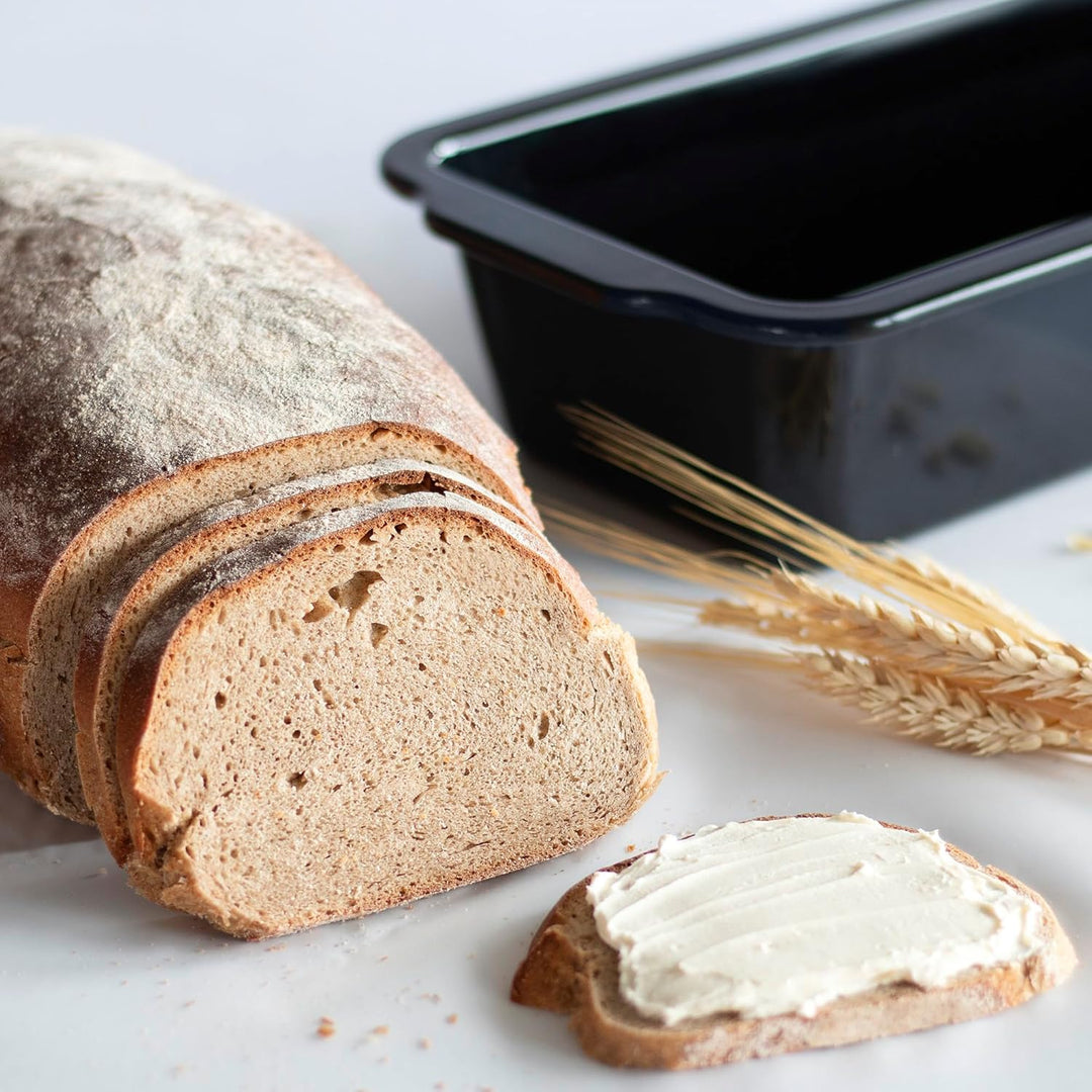 Städter we love baking Brotbackform EMAILLE Black Edition, 30x13x8 cm, Schwarz, emailliert, kratzfes