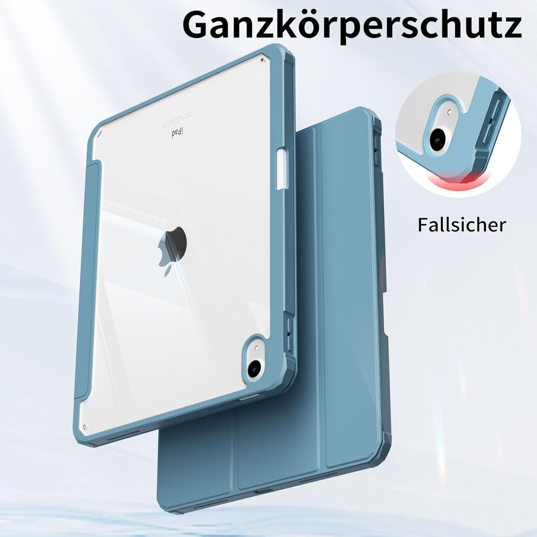 Hülle für iPad 10. Generation 2022 10,9 Zoll/iPad 11 (A16) 2025 Schutzhülle mit Stifthalter, Stossfe