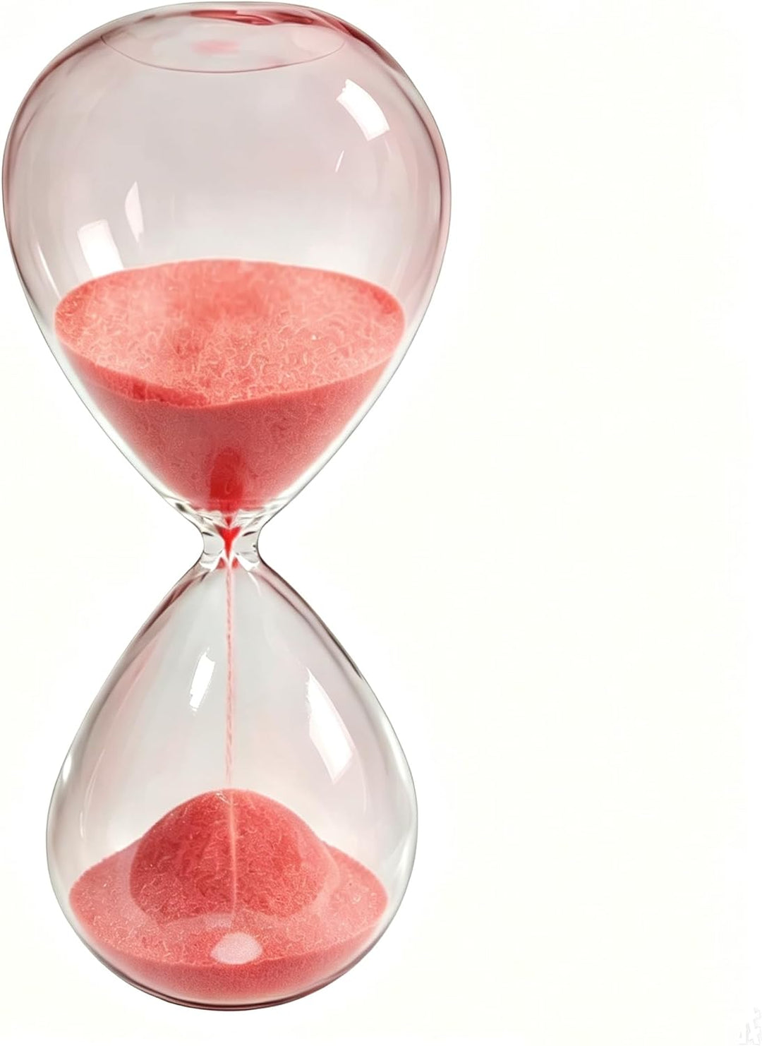 Sanduhr, farbig, Glas, Geburtstag 5 Minutes rot, 5 Minutes Rot
