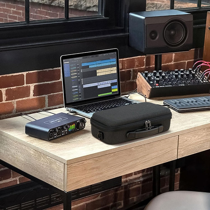 GEEKRIA Tragetasche für Audio-Interface, Hartschalen-Reisetasche, kompatibel mit Motu M2/M4, M-Audio