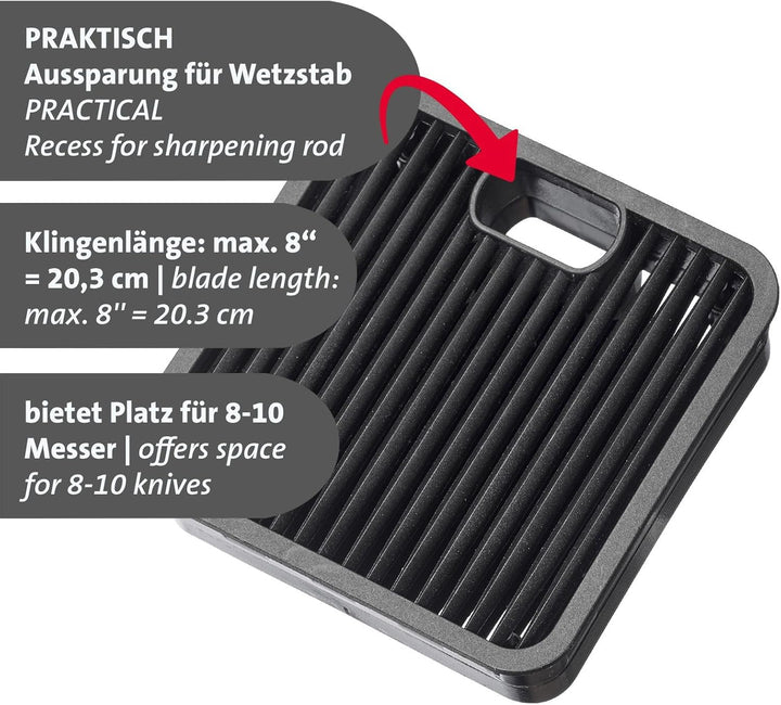 Westmark Messerblock – Messerhalter aus Holz, stabile Halterung für Küchenmesser, pflegeleichter Mes
