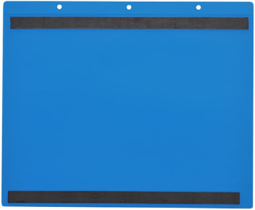 Magnettaschen A4 quer, blau,mit 2 Magnetstreifen, Öffnung: Schmalseite, 25 Stück blau A4 quer, Öffnu