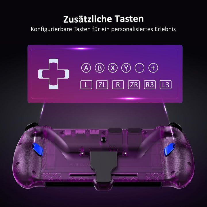 NexiGo Hall Effect Gripcon mit Ständer und HDMI-Ausgang für TV-Docking, Hall-Sensing-Joystick für Sw