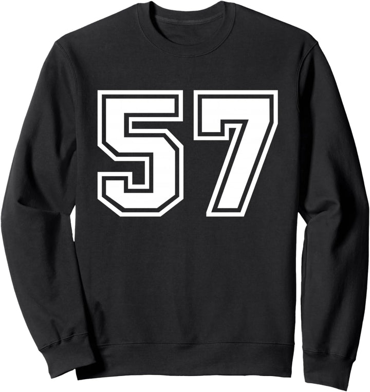 Team Jersey Nummer #57 Sportgeschenk Sweatshirt