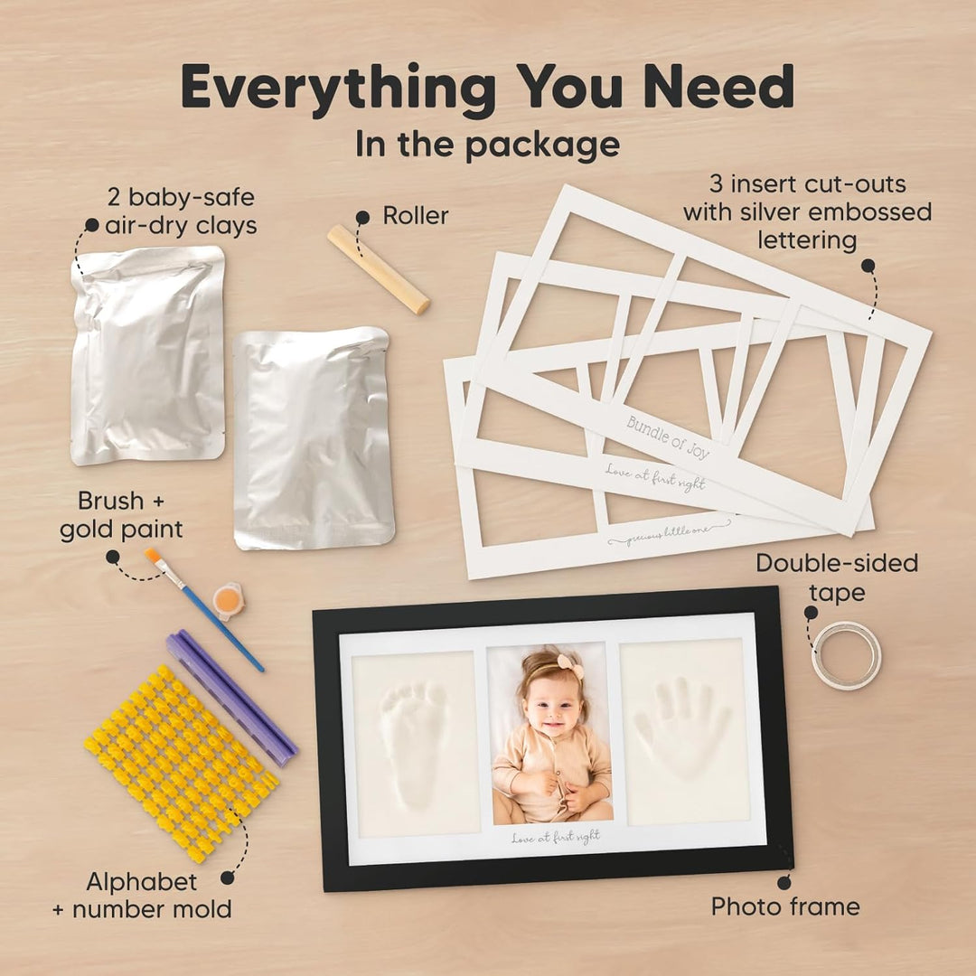 Baby Handabdruck und Fussabdruck Set – Gipsabdruck Baby Hand und Fuss für Neugeborene - Handabdruck