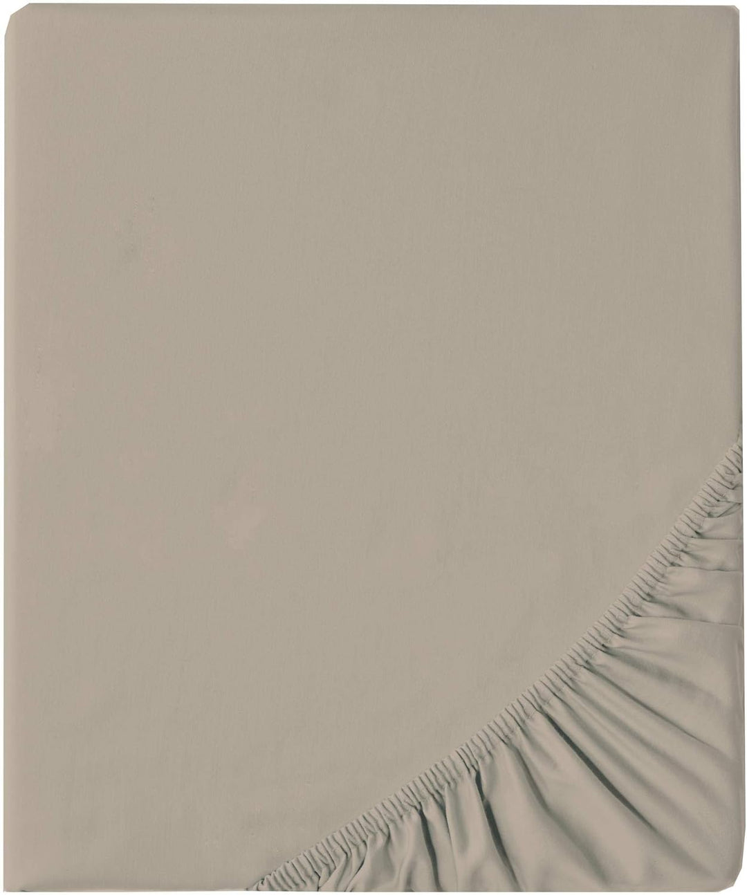 aqua-textil Luxury Bettwäsche zum Kombinieren 180 x 200 cm Spannbettlaken Silber Baumwolle Mako Sati