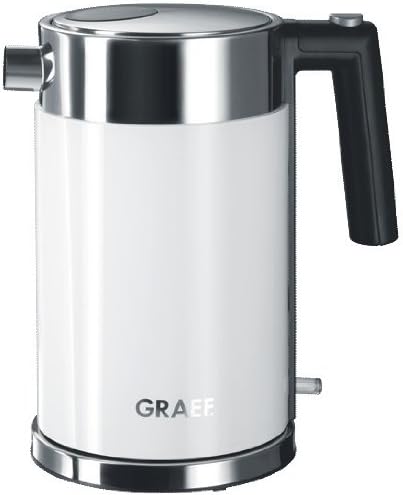 Graef Edelstahl Wasserkocher WK 61 Acryl, weiss & Graef Toaster TO 61, weiss Bundle mit Toaster