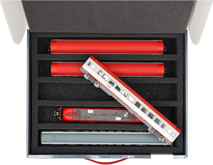 Feldherr 3 Stück Sparpack Lagerbox Spur H0-5 Stege stehend kompatibel mit Modelleisenbahnen, Loks un