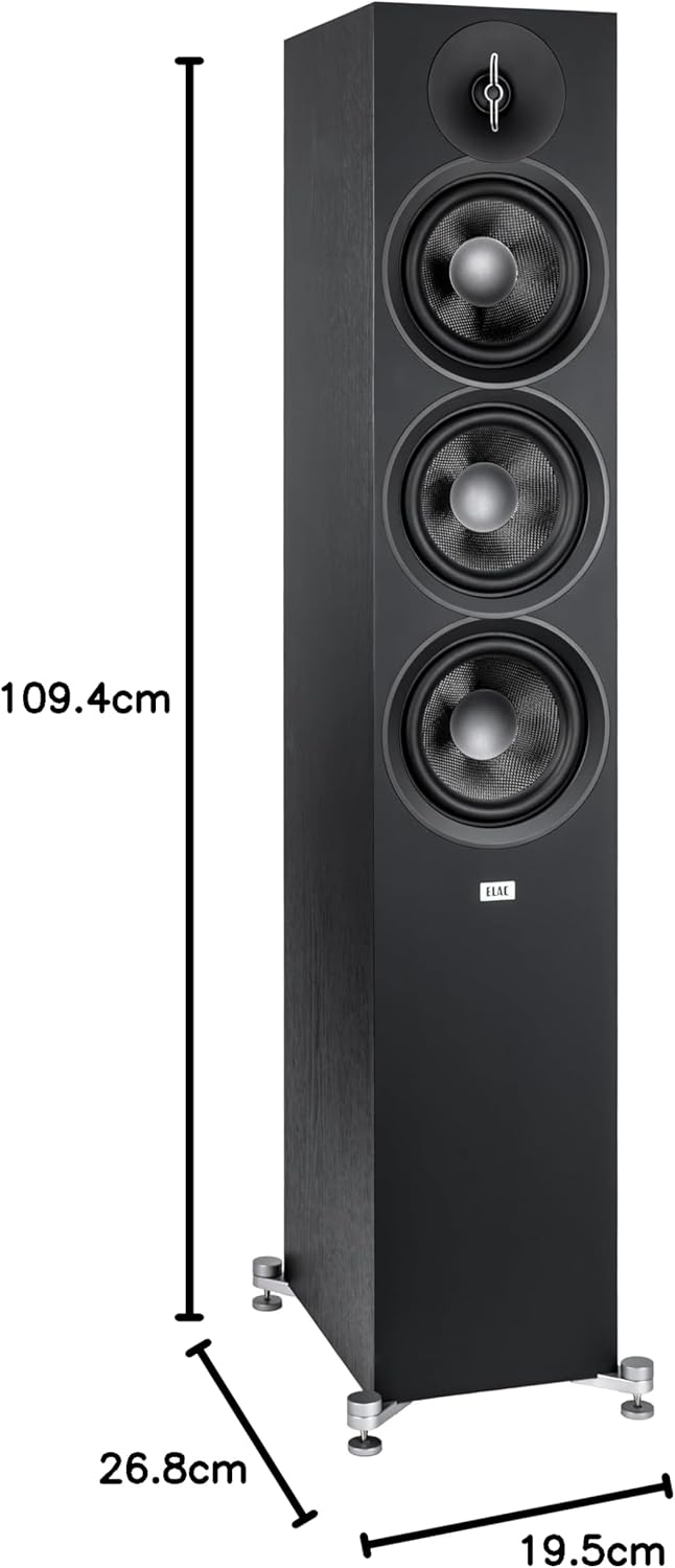 ELAC Debut F6.3 Standlautsprecher – Ideal für die Musikwiedergabe über Ihre Stereoanlage auch als Te
