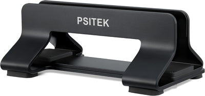 Psitek Aluminium Vertikaler Laptop Ständer Halter Dock, aufrechter Speicher, Einstellbare Slot Breit