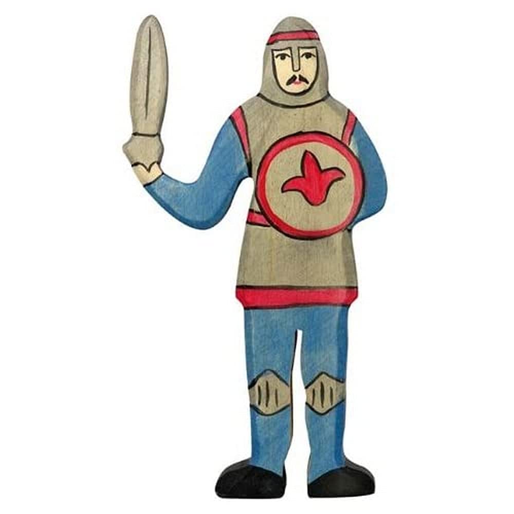 Holztiger Ritter, kämpfend, blau, 80253