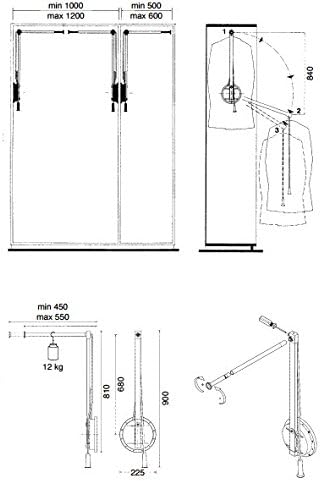 Kleidung Lift Garderobe Lift Wardrobe Lift Lift Schrank Lift Single Lift rechts