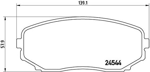 Brembo P 49 040 Bremsbelagsatz, Scheibenbremse - (4-teilig)