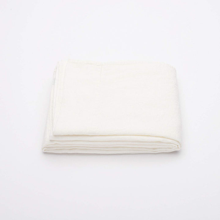 LinenMe 180 x 275 cm Vorgewaschenes weissgraues Leinen-Betttuch 0323902