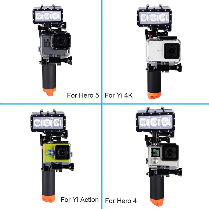 Suptig wasserdichter Kamerastab mit Auslöser für GoPro Hero 8, Hero 7, Hero 6, Hero5, Hero4, Hero3,