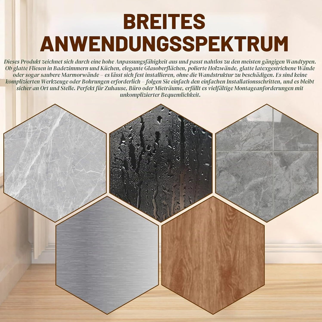 Waschbeckenregal über Wasserhahn mit Saugnapf, Walnuss-Regal für Badezimmer, Hängend Duschablage, Ba