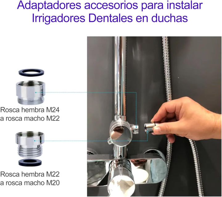 WATER NO LIMITS Professioneller Dentalreiniger ohne Batterien oder Strom | Munddusche, die den Wasse