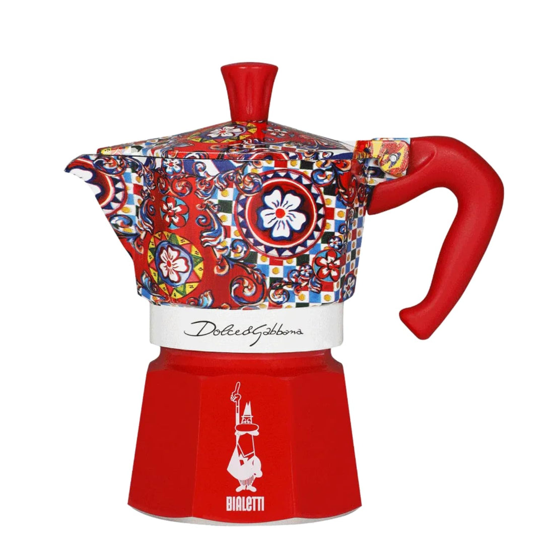 Cafetière italienne Bialetti Moka Express 0005329 6 Tasses D et G Rouge