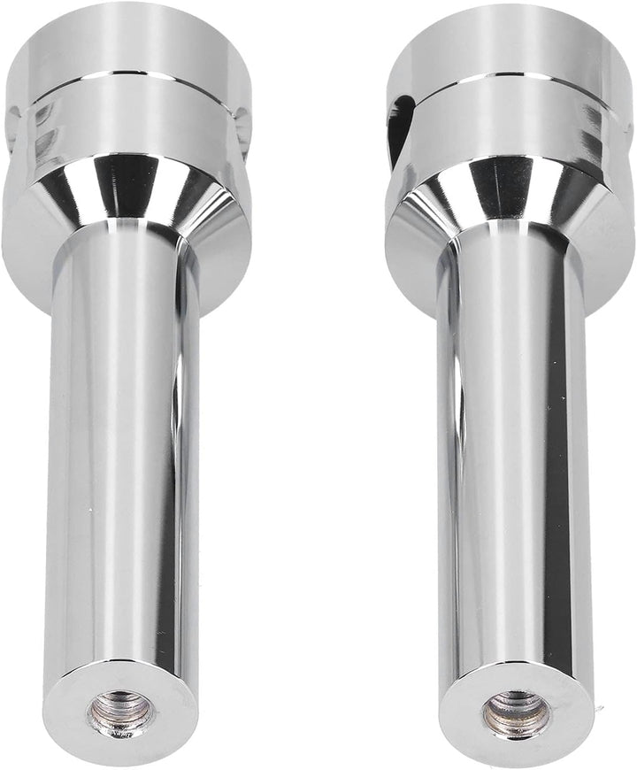1 Paar Motorrad Lenker Riser 22mm Runde Lenkererhöhungen Universal Chrom Aluminiumlegierung Aufzug L