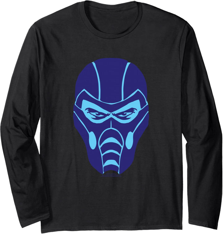 Mortal Kombat 9 Sub-Zero Face Icon Langarmshirt