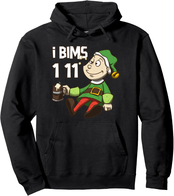 Lustiger beschwippster Weihnachtself I bims 1 11 Elf Pullover Hoodie