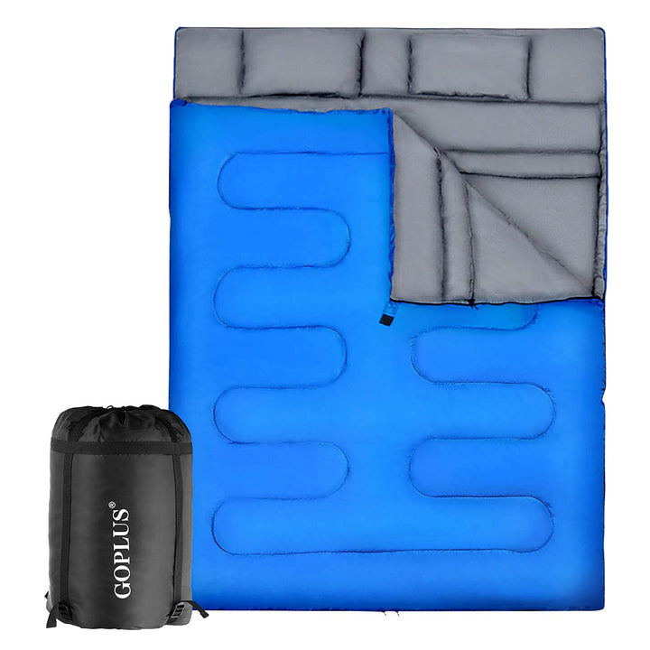 GOPLUS Schlafsack Deckenschlafsack Hüttenschlafsack Doppelschlafsack Reiseschlafsack Trekkingschlafs