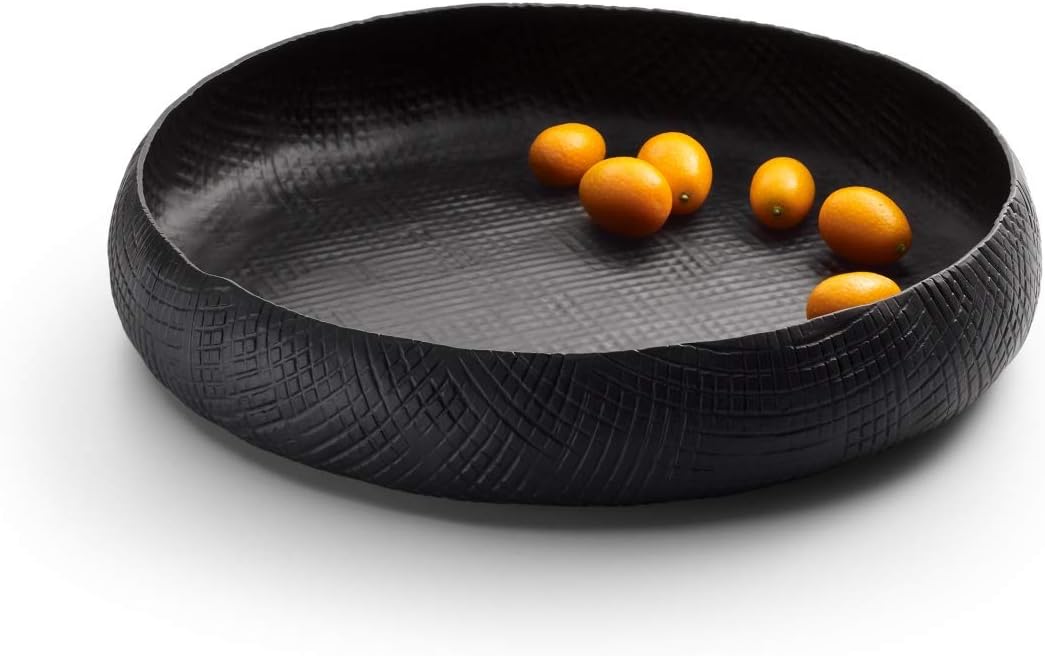 OUTBACK Schale Oval - 11,5 (h) cm 32 x 27 x 11,5 cm Schwarz, 32 x 27 x 11,5 cm Schwarz