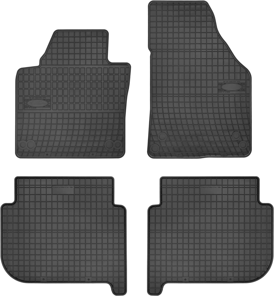 M MOTOS Gummimatten Auto Fussmatte passt für Volkswagen Touran I 2003-2010 Verbessern Sie Ihren Reis